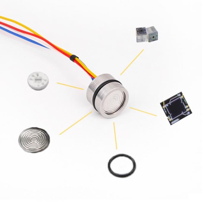 RJ10 ই এম স্টেইনলেস স্টীল ইউনিভার্সাল 19 মিমি পিজোরিসিটিভ সিলিকন চাপ সেন্সর জল বায়ু তরল গ্যাস জন্য 1
