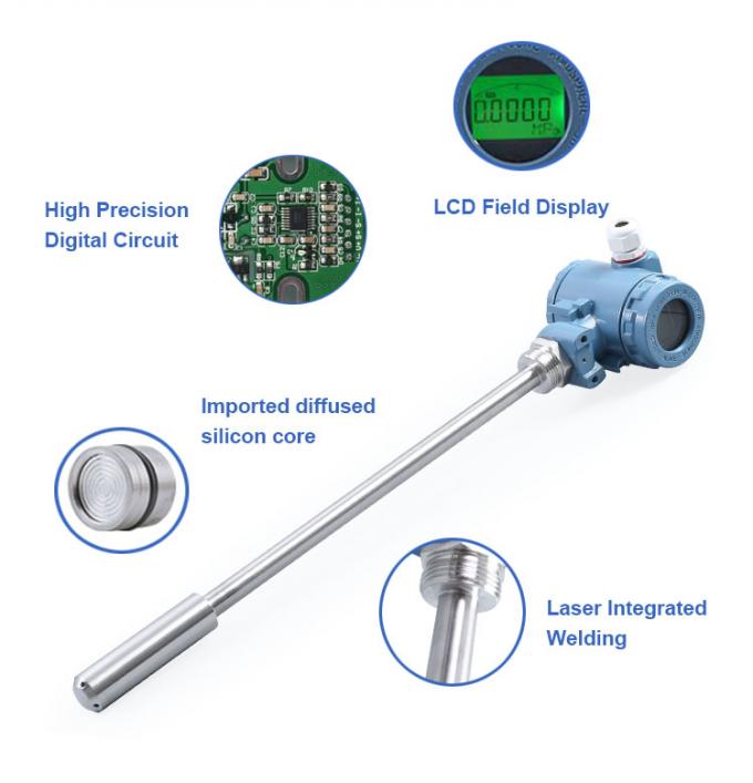 হাই অ্যাকারুসি 0-10v লেভেল ট্রান্সমিটার এবং তরল স্তর সূচক জন্য তরল স্তর মিটার 2