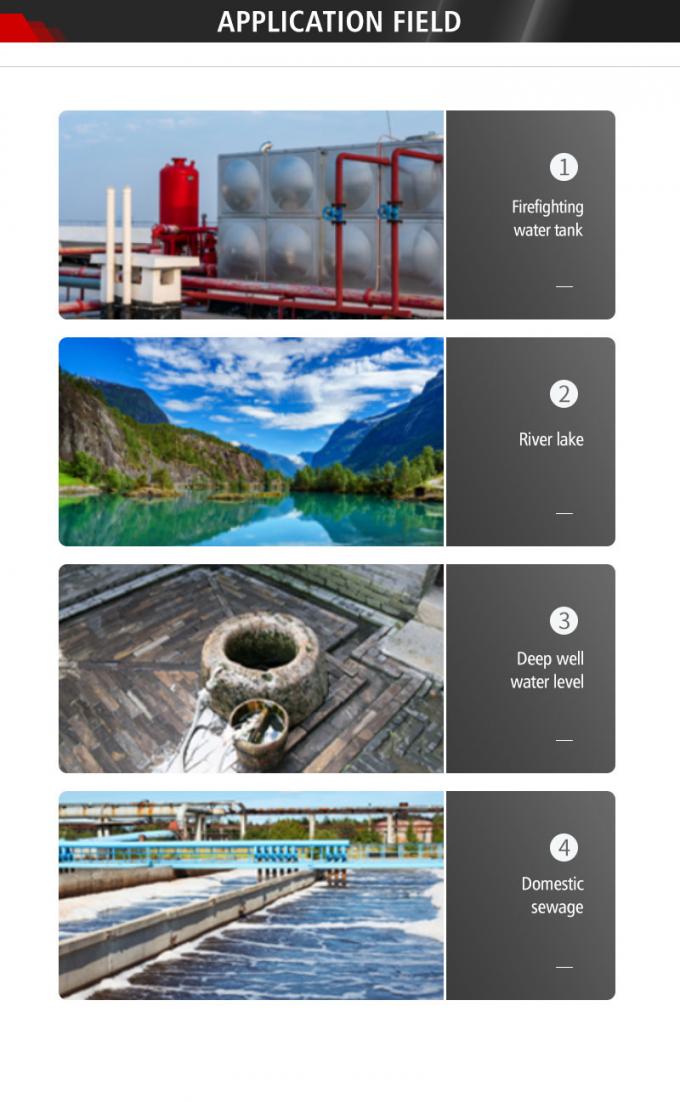 রুইজিয়া থ্রো-ইন ডুবযোগ্য জল স্তর সেন্সর চাপ স্তর ট্রান্সমিটার ওয়াটার ট্যাঙ্ক স্তর ট্রান্সডুসার 4